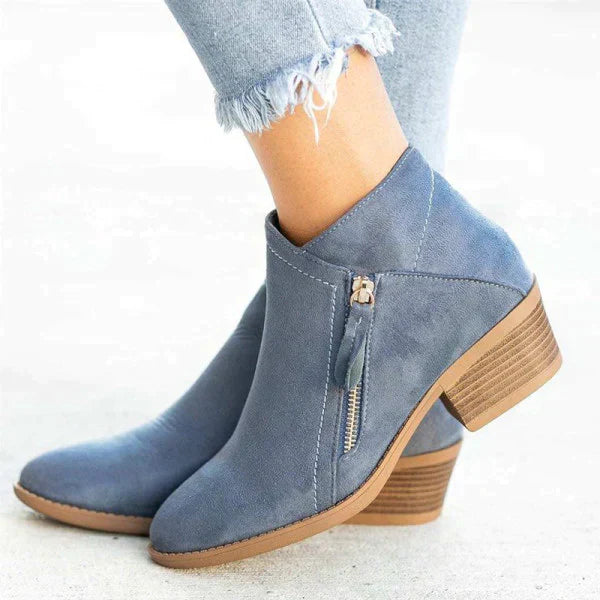 Bottes Orthopédiques En Cuir Pour Femme | Détail Zippé
