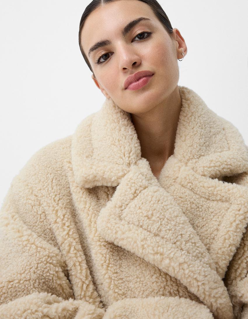 Manteau Long En Peluche Pour Femmes | Classique