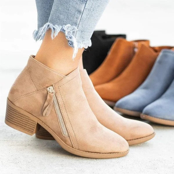 Bottes Orthopédiques En Cuir Pour Femme | Détail Zippé