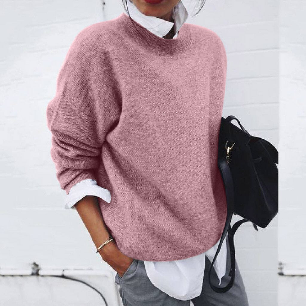 Pull En Cachemire À Manches Longues Pour Femme | Hiver
