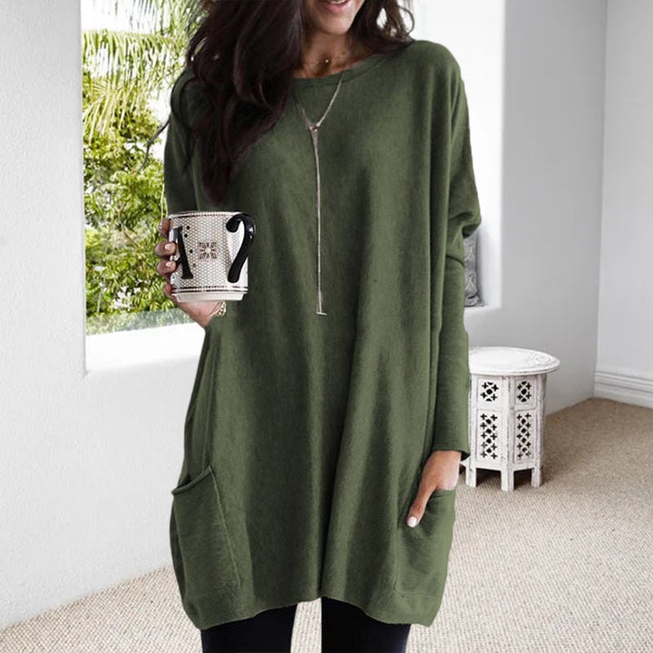 Pull Tunique Oversize Avec Poches Pour Femme | Hiver