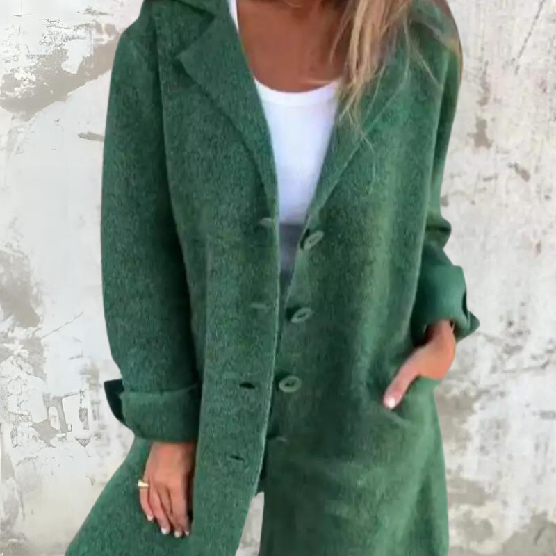 Manteau D’hiver Boutonné Pour Femme | Long
