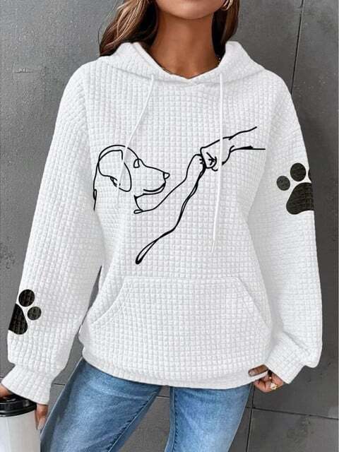 Pull À Capuche Tendance Avec Cordon De Serrage Pour Femme | Hiver