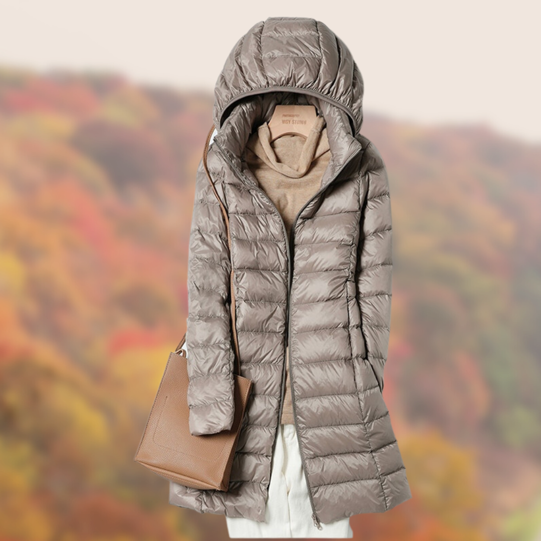 Manteau Bouffant À Capuche Mi-long Pour Femme | Chaud