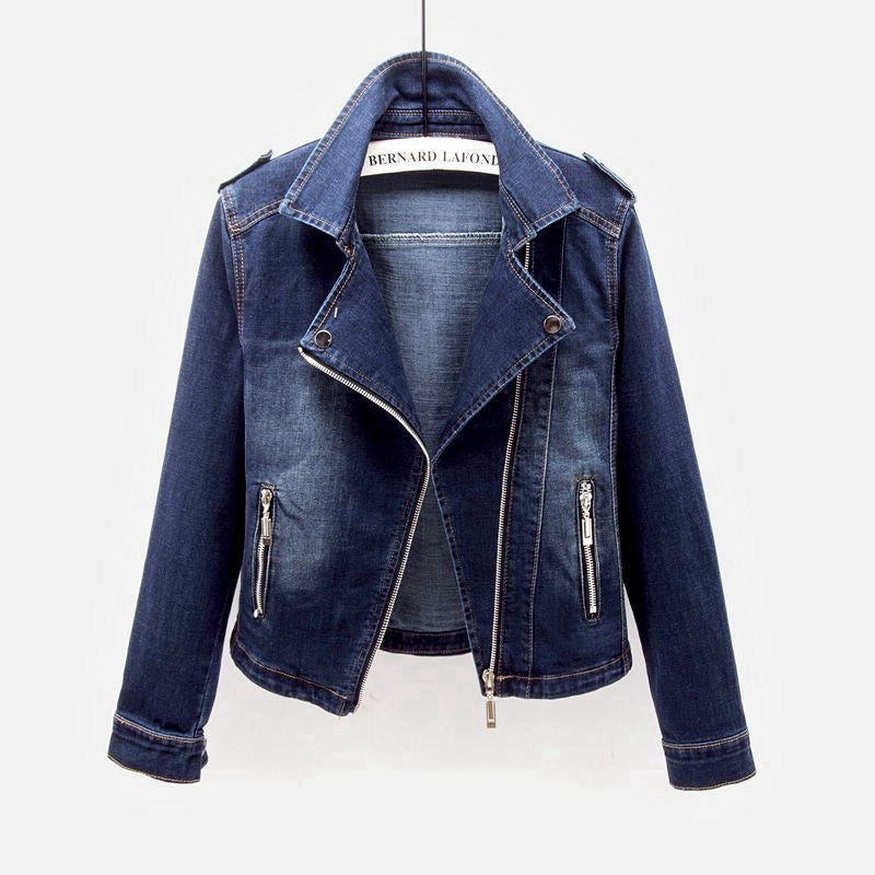Veste En Jean Décontractée Pour Femme | Détail Zip