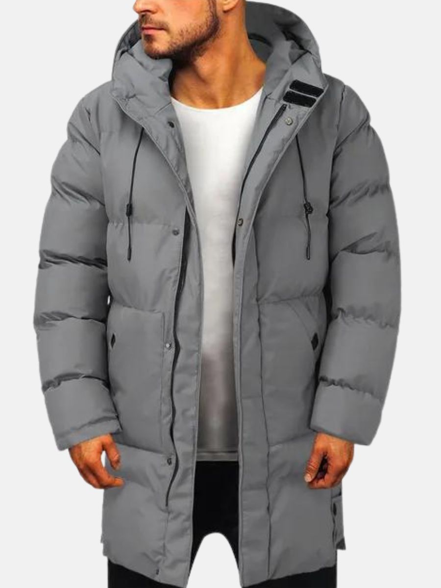 Parka D'hiver Pour Homme Avec Détails Boutonnés | Manches Longues