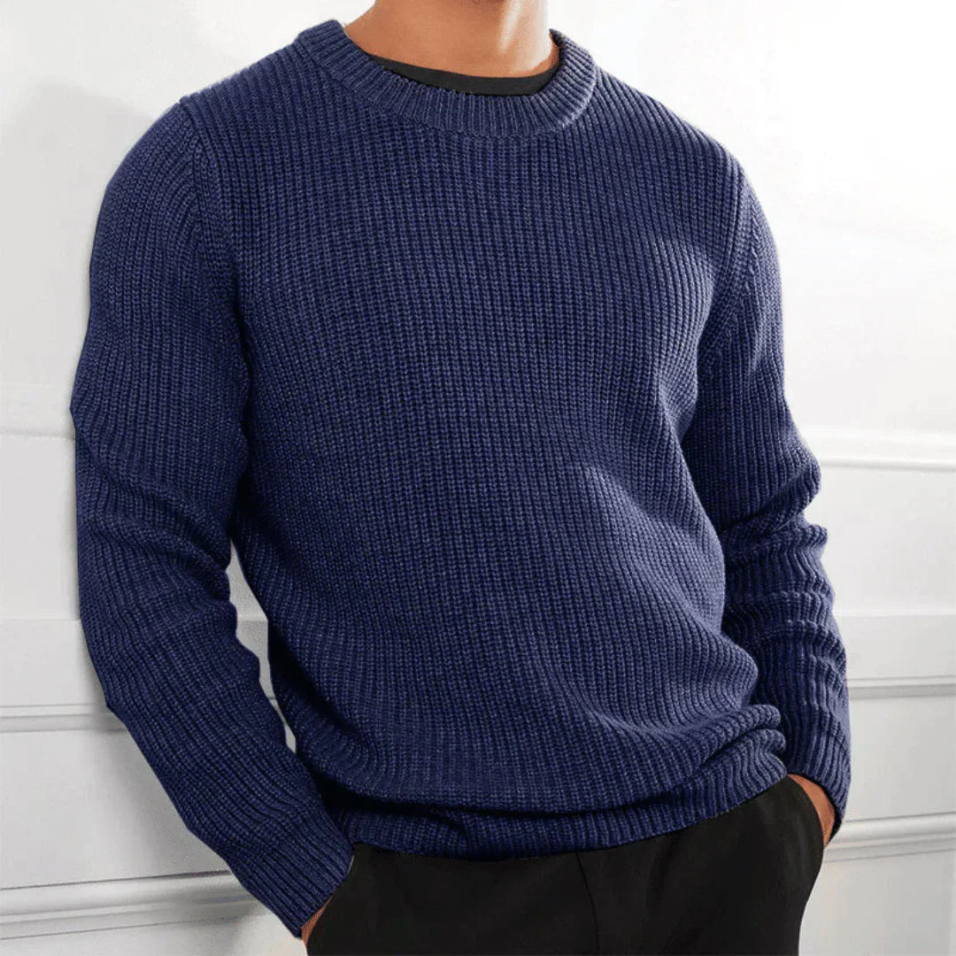Pull En Maille Stylé À Col Rond Pour Homme | Hiver