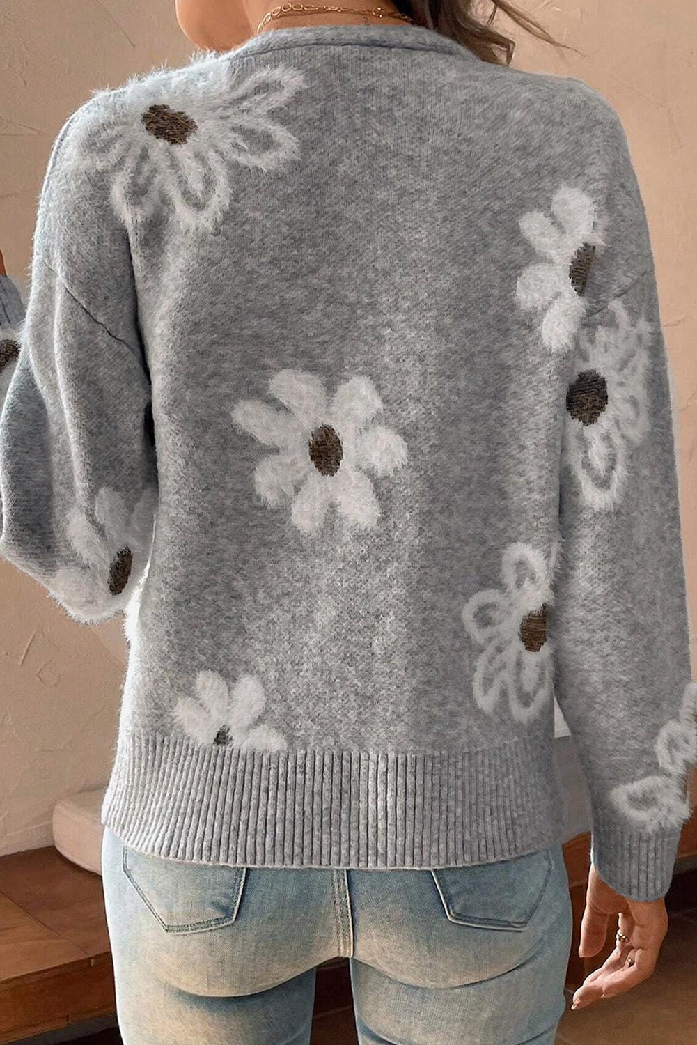Cardigan Col V Femme | Manches Longues