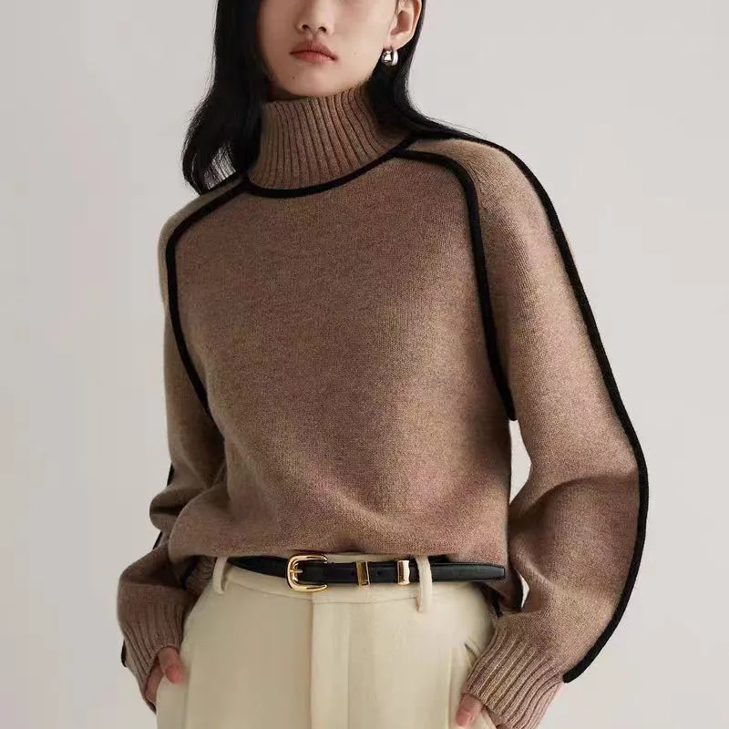 Pull Col Roulé En Cachemire Pour Femme | Hiver