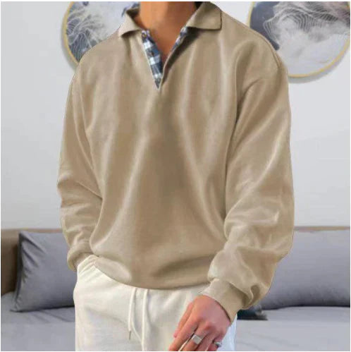 Pull Oversize Décontracté À Col En V Pour Homme | Chaud
