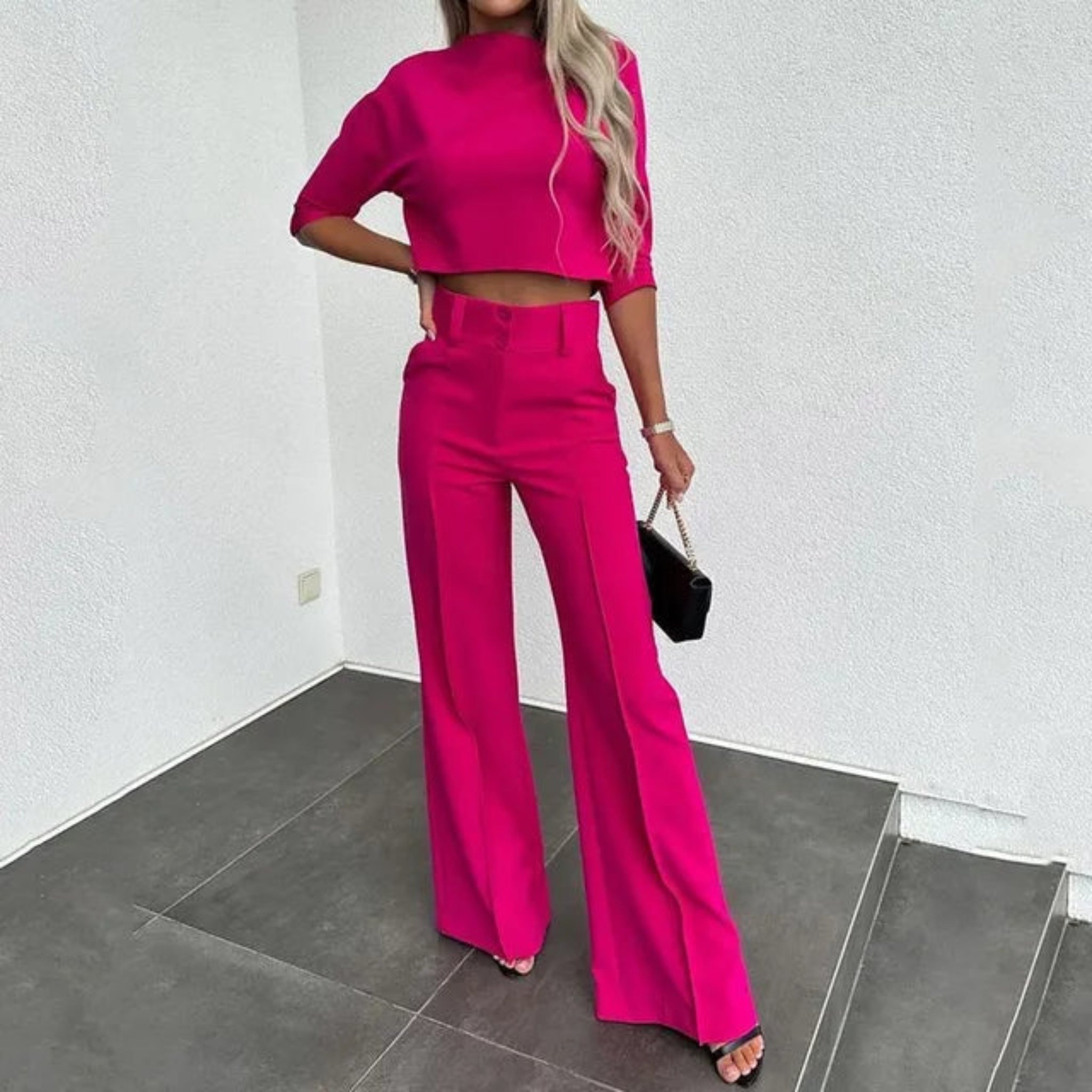 Ensemble Deux Pièces Tendance Pour Femme | Haut Et Pantalon