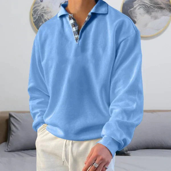 Pull Oversize Décontracté À Col En V Pour Homme | Chaud