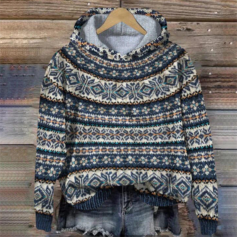 Pull Tricoté Tendance Avec Capuche Pour Femme | Automne