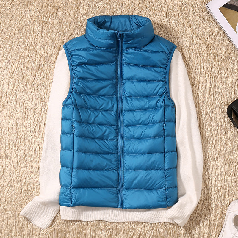 Gilet D'hiver Sans Manches Pour Femme | Fermeture Éclair