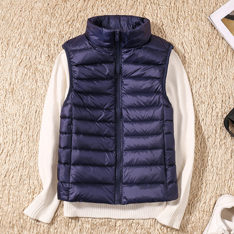 Gilet D'hiver Sans Manches Pour Femme | Fermeture Éclair