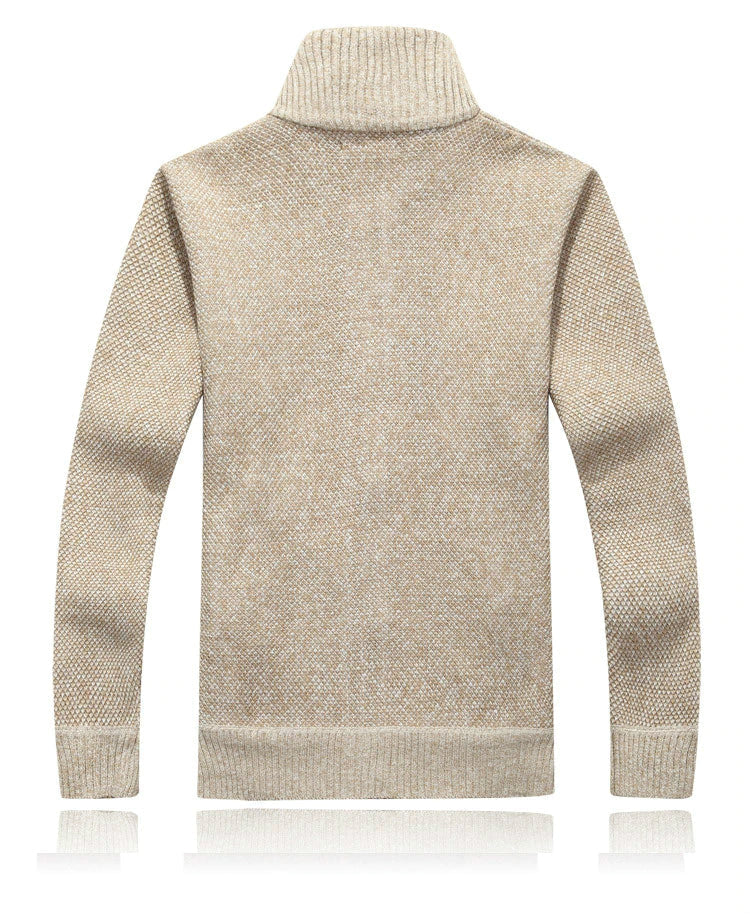 Pull Décontracté En Maille À Col Montant Pour Homme | Hiver