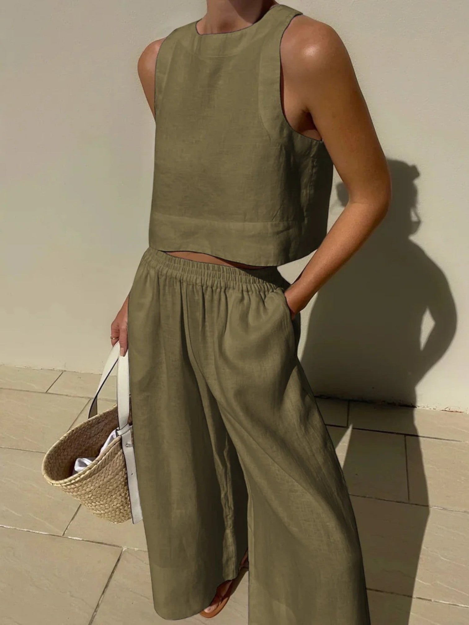 Tenue D'été Confortable Pour Femme | Jambes Larges