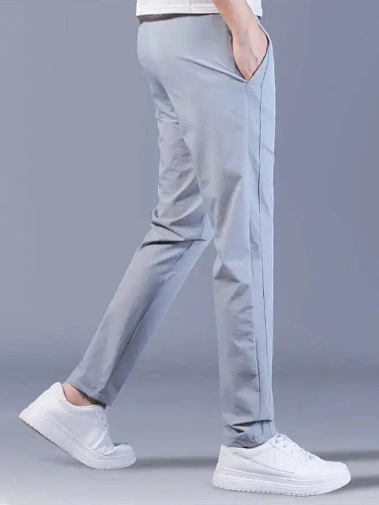 Tobias | Pantalon Décontracté Extensible Pour Homme | Long