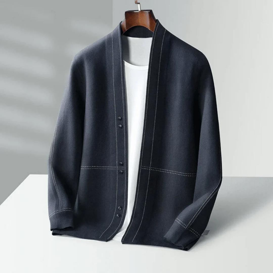 Cardigan Moderne Ouvert Sur Le Devant Pour Homme | Manches Longues