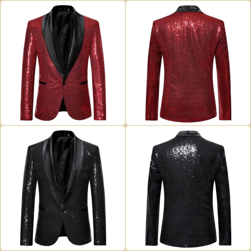 Blazer Formel Pour Homme Avec Paillettes | Fête