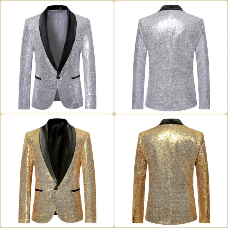 Blazer Formel Pour Homme Avec Paillettes | Fête