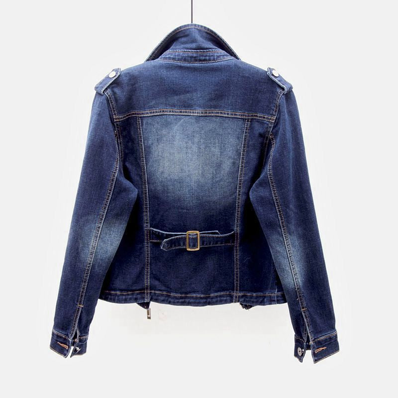 Veste En Jean Décontractée Pour Femme | Détail Zip