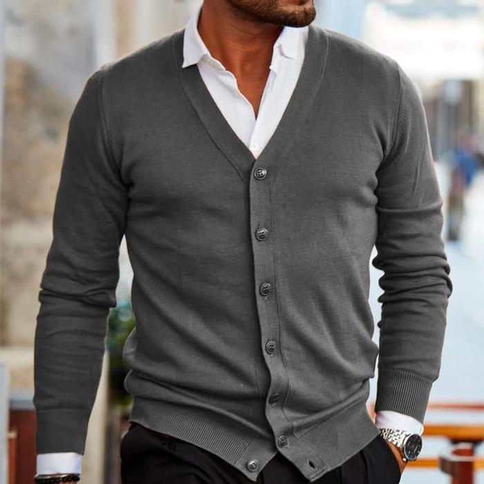 Cardigan Tricoté Pour Homme | Boutonné