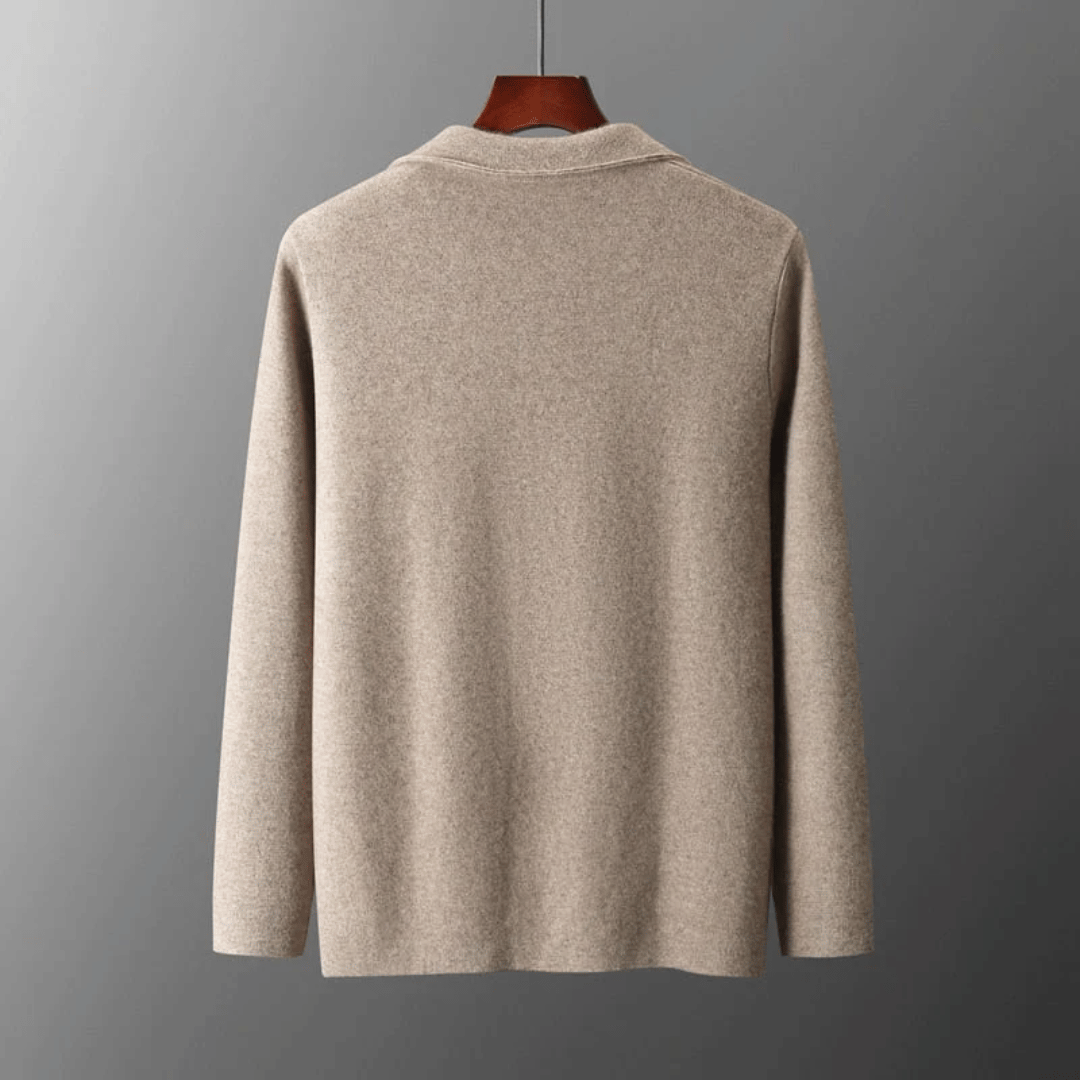 Cardigan En Maille Unie À Manches Longues Pour Femme | Hiver