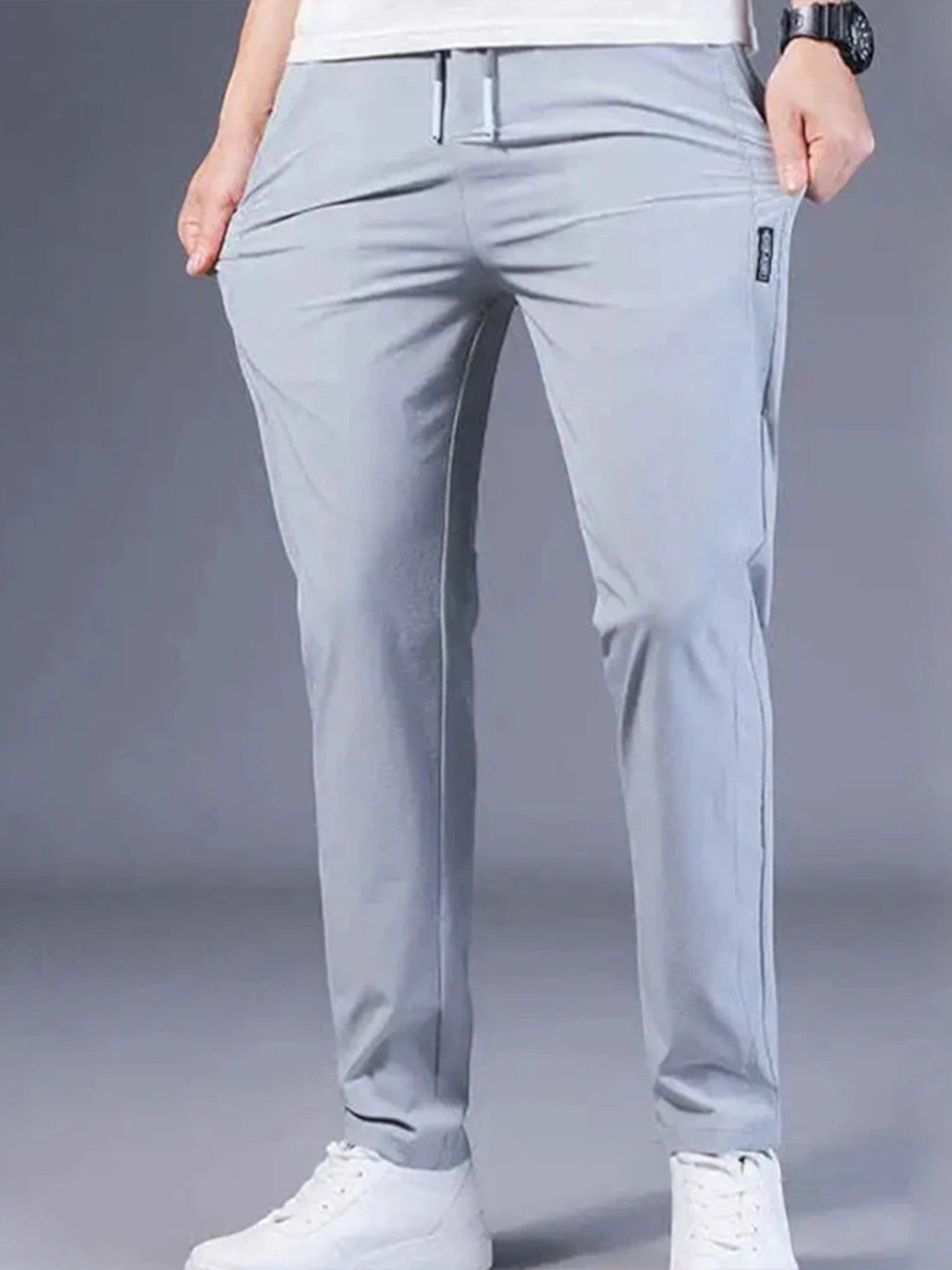 Tobias | Pantalon Décontracté Extensible Pour Homme | Long