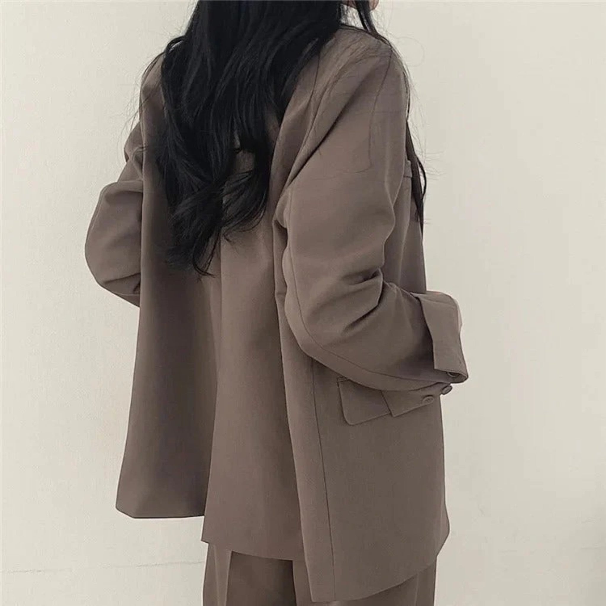 Élina | Ensemble Blazer Surdimensionné Décontracté Pour Femmes