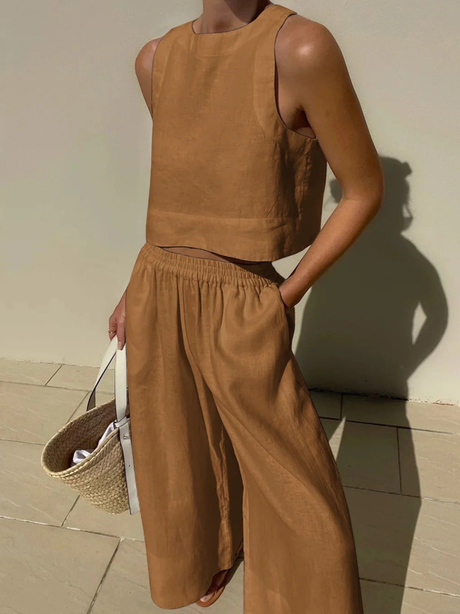 Tenue D'été Confortable Pour Femme | Jambes Larges