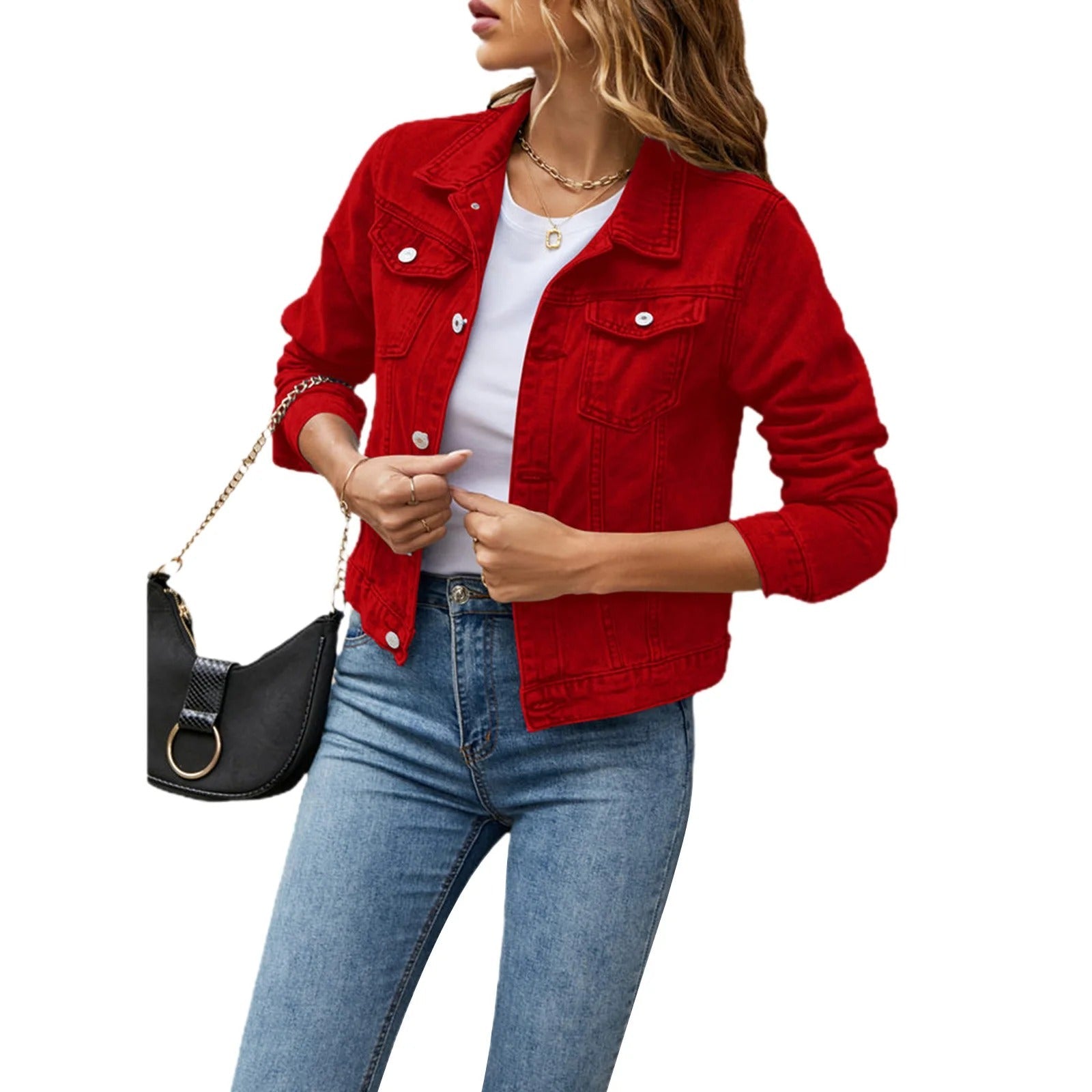 Veste En Jean Décontractée Pour Femme | Courte