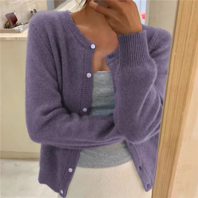 Cardigan En Cachemire À Boutons Pour Femme | Hiver