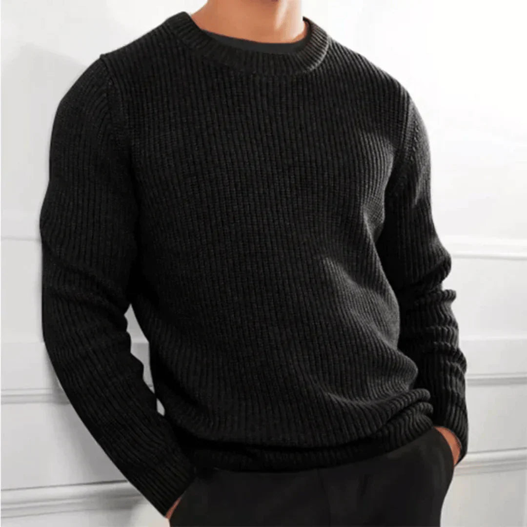 Pull En Maille Stylé À Col Rond Pour Homme | Hiver