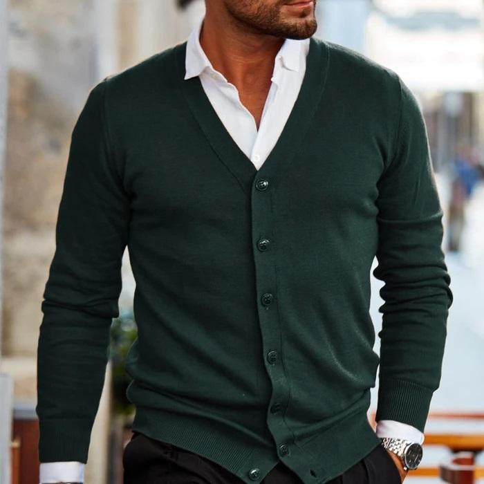 Cardigan Tricoté Pour Homme | Boutonné