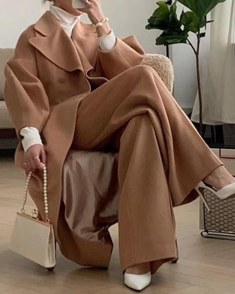 Manteau Moderne À Manches Longues Femme | Hiver