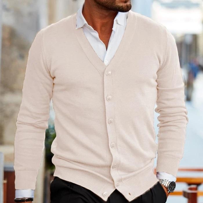 Cardigan Tricoté Pour Homme | Boutonné