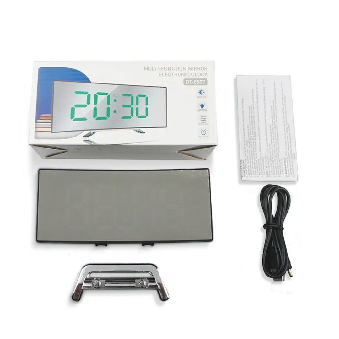 Despertador digital LED curvado | moderno