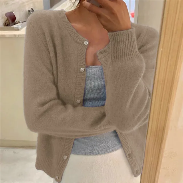 Cardigan En Cachemire À Boutons Pour Femme | Hiver