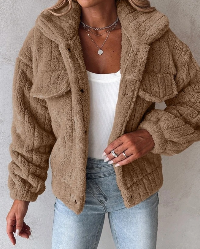Veste Teddy Structurée Pour Femme | Courte