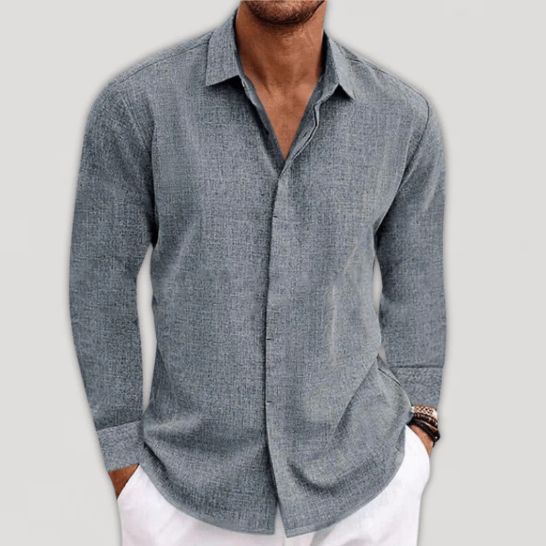Chemise À Manches Longues Pour Hommes | Coupe Détendue