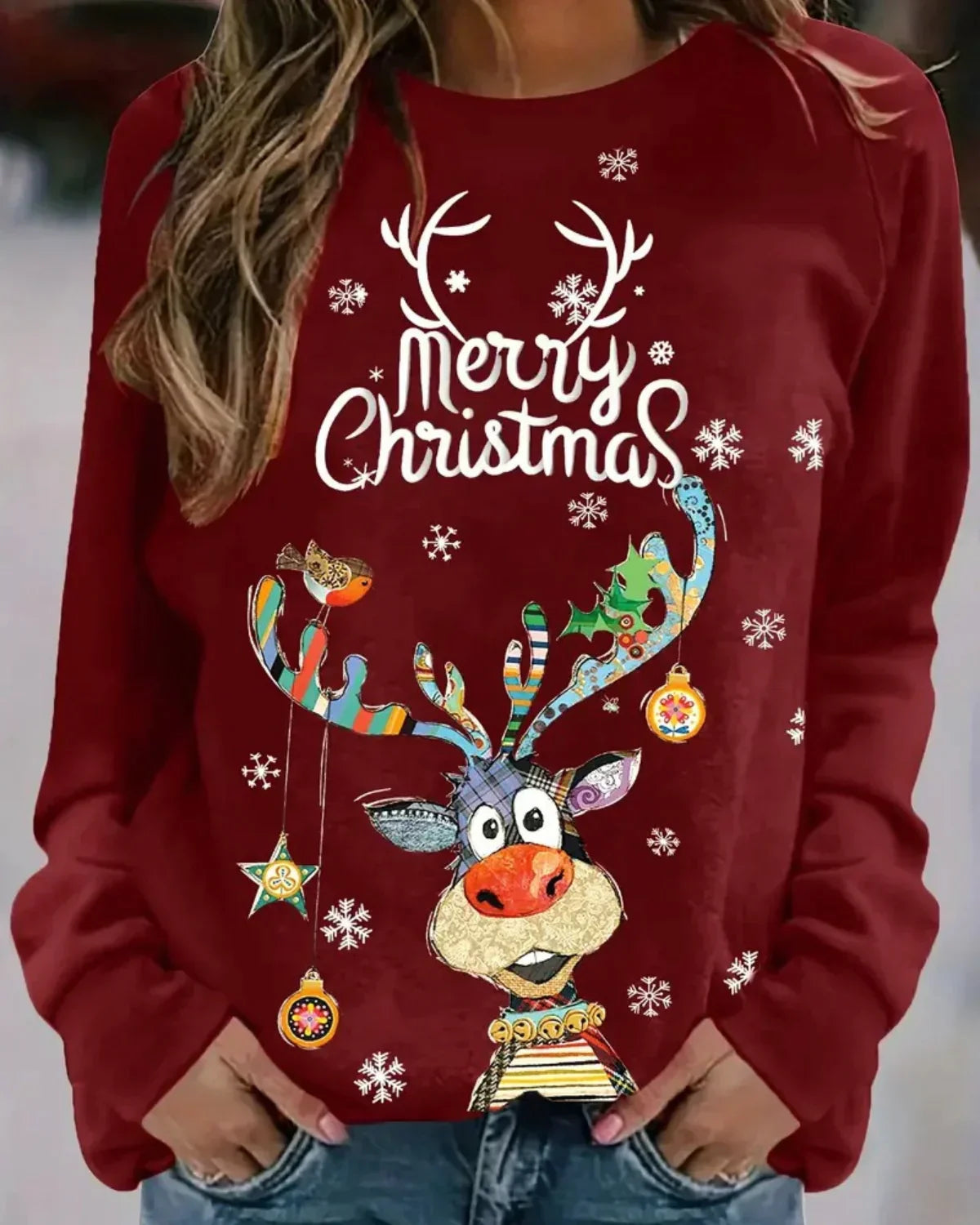 Pull De Noël Pour Femme | Manches Longues