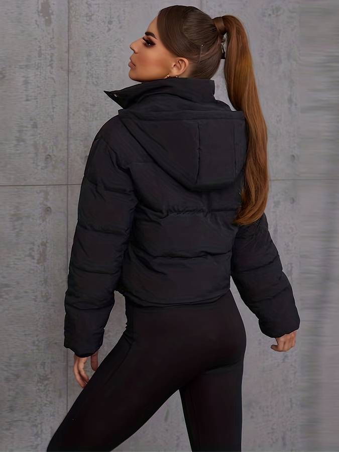 Veste Doudoune D’Hiver Stylée Courte | Manches Longues