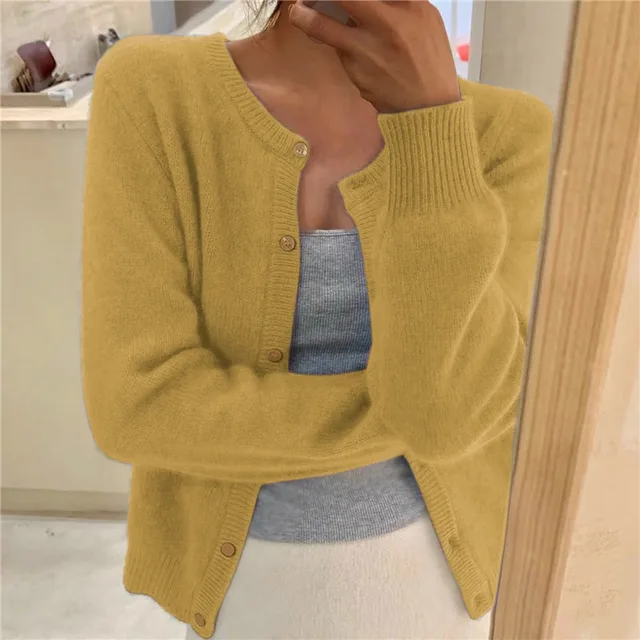 Cardigan En Cachemire À Boutons Pour Femme | Hiver