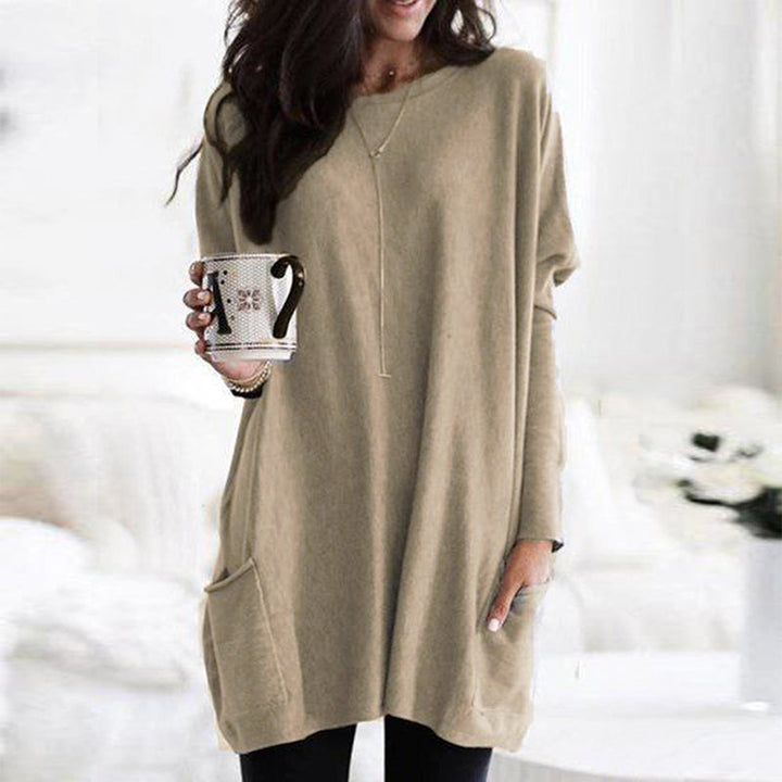 Pull Tunique Oversize Avec Poches Pour Femme | Hiver