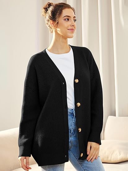 Cardigan Femme Col V | Fermeture Boutonnée