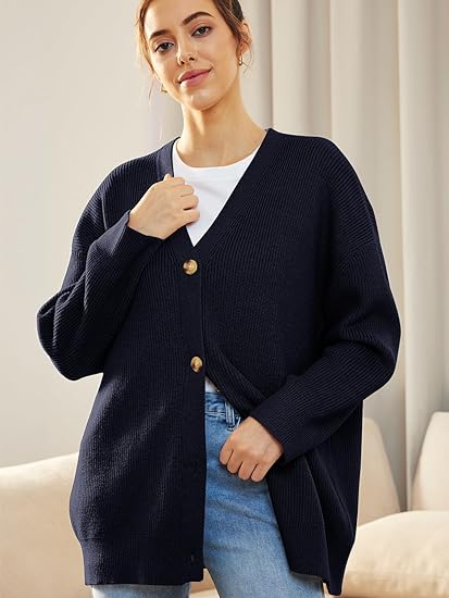 Cardigan Femme Col V | Fermeture Boutonnée