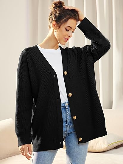Cardigan Femme Col V | Fermeture Boutonnée