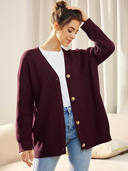 Cardigan Femme Col V | Fermeture Boutonnée