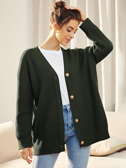 Cardigan Femme Col V | Fermeture Boutonnée